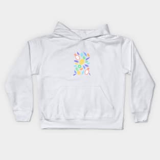 Summer Fruit on White Kids Hoodie